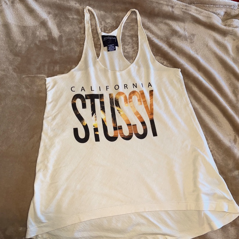 Stüssy tan racerback